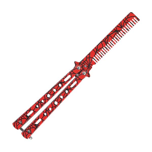 Pure Maxbell Practice Butterfly Comb Trainer Training Comb for Beginner Practice Training Red Eco-Friendly