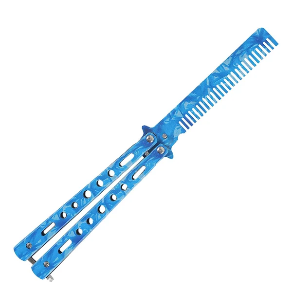Casual Maxbell Practice Butterfly Comb Trainer Training Comb for Beginner Practice Training Blue Relaxed