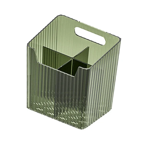 Original Design Maxbell Bathroom Storage Box Divided Grid Design Decorative Basket for Bathroom Home Green Recyclable