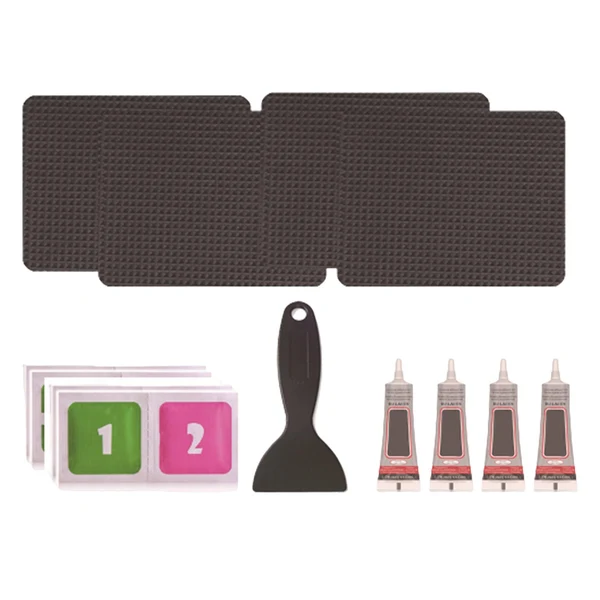 Verified Maxbell Trampoline Patch Kit Waterproof Big Holes Trampoline Accessories Rectangular 4 Patches Secure