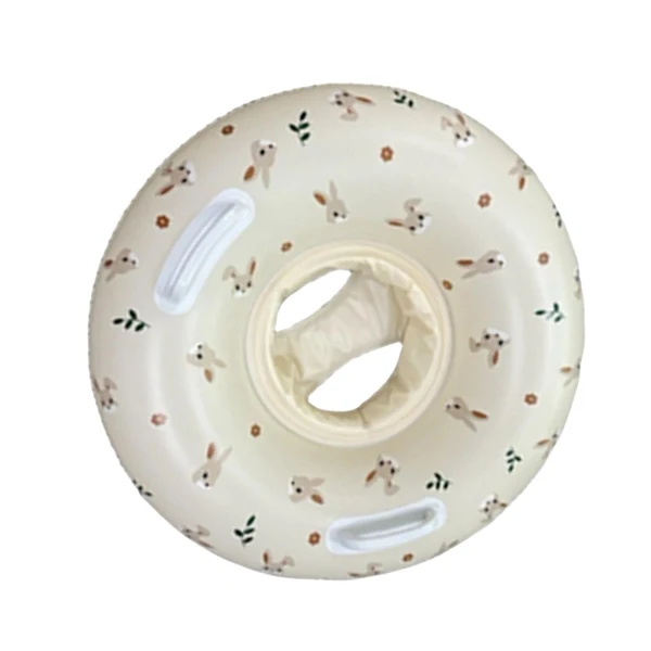 World-Class Maxbell Infant Pool Float Swimming Trainer Inflatable Thicken Baby Pool Float Bunny Sitting Ring Fashionable
