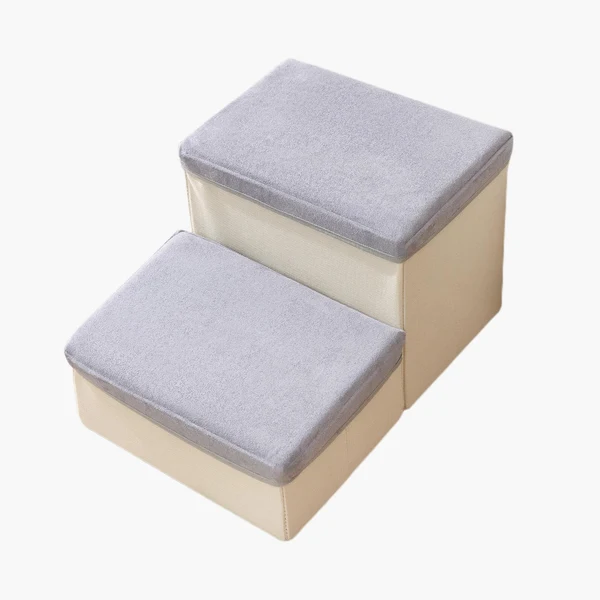 Verified Maxbell Dog Stairs DIY Portable Washable Cover Wide Soft Steps for Cats Indoor Kitty 2 Ladder 40x35x20cm Organic
