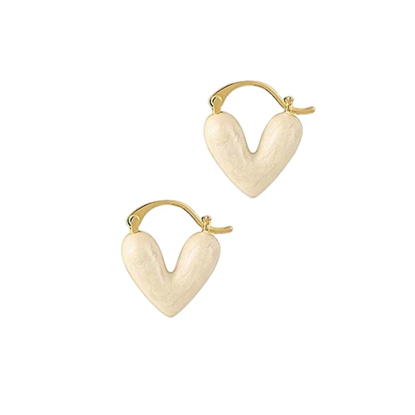 Safe Maxbell Heart Shape Girls Earring Stud Drop Earrings Jewelry Lightweight Accessories White Exceptional
