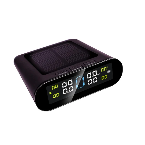 Fashionable Maxbell Car Tire Pressure Monitoring System LCD Display with Solar Charge Solar TPMS External Sensor Stylish