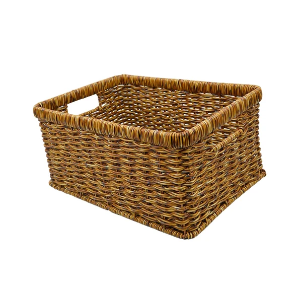 Premium Maxbell Rattan Basket Decorative Hand Woven Bread Basket for Kitchen Shelf Household Dark 34x24x14cm High-Quality