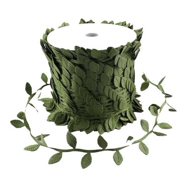 Reusable Maxbell 65.6ft Artificial Leaves Silk Greenery Fake Leaves for Backdrop Party Garden Green Versatile