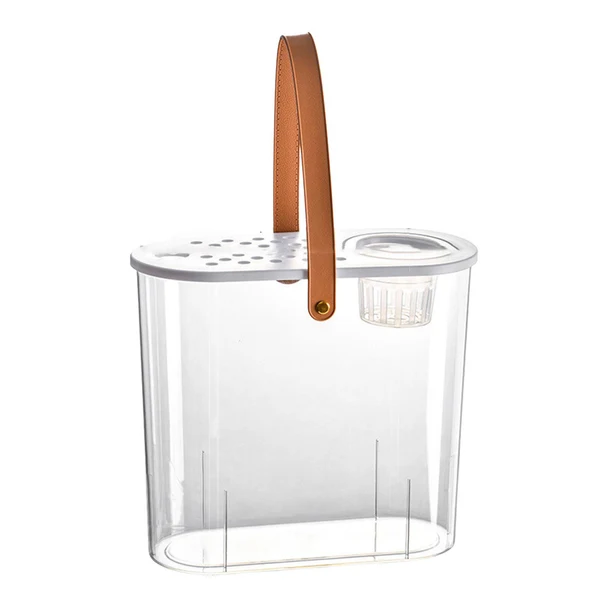 Fashionable Maxbell Mini Fish Tank Clear Tank Portable Tabletop Fish Bowl Small Desktop Aquarium Hydroponics Minimalist