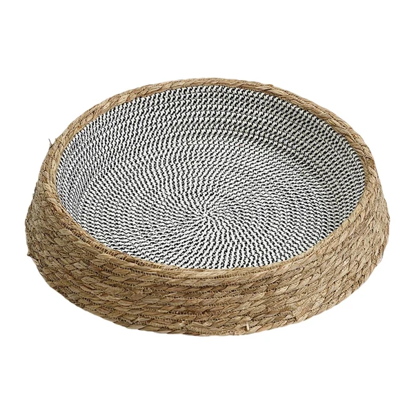 Certified Maxbell Cat Bed Basket Durable Cat House for Cats and Small Dogs Kitten Pet Supplies Black White Sophisticated