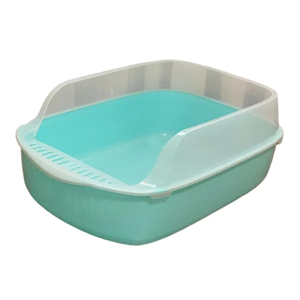 Official Maxbell Cat Litter Box Bedpan Cat Sandbox for Medium Large Cats Rabbit Small Animals Green First-Class