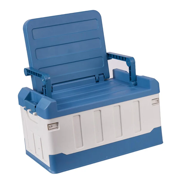 Modern Maxbell Car Trunk Organizer Portable Car Boot Storage Organiser for Cars SUV Cooking Blue White Quality
