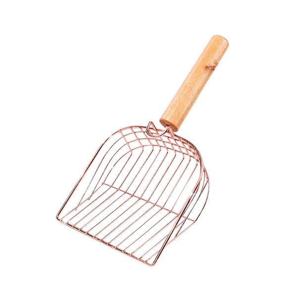 Smooth Maxbell Litter Box Scooper Pet Sifter Shovel Kitty Kitten Cat Litter Spoon with Hook 25cmx11.5cmx4.5cm Rose Gold with Hook Durable