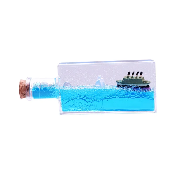 Flexible Fluid Liquid Surge Toys Desktop Educational Toy Ornament Unsinkable Boat Toy Style C Detailed