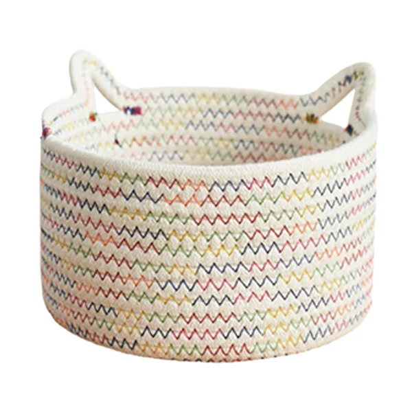 Top-Quality Woven Basket Towel Basket Storage Basket for Dirty Clothes Blanket Kids Toys 21cmx21cmx12cm Comfortable