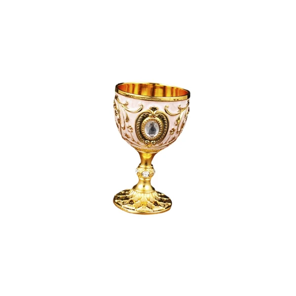 Professional Maxbell 30ml Mini Goblet Vintage Metal Wine Cup Reusable Shatterproof Medieval Style Style B Environmentally Friendly