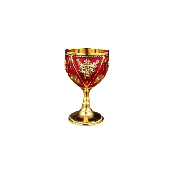 Secure Maxbell 30ml Mini Goblet Vintage Alloy Wine Cup Party Supplies Sturdy European Style Style C Versatile