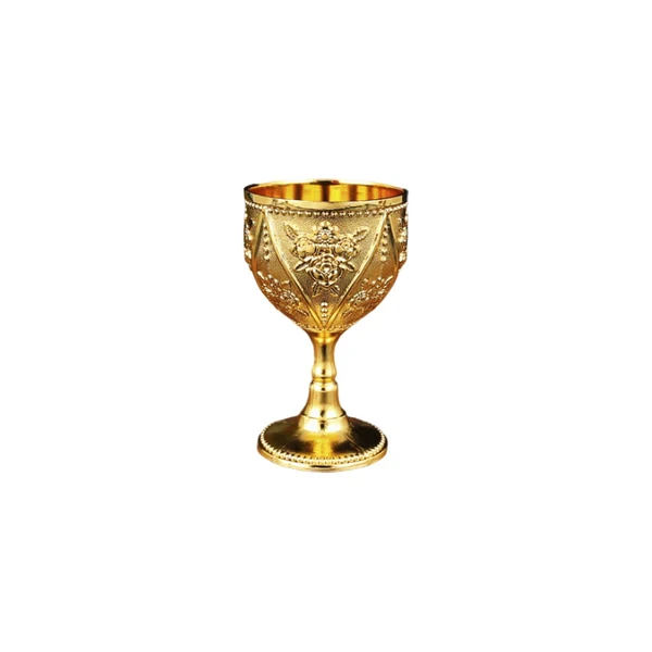 User-Friendly Maxbell 30ml Mini Goblet Vintage Alloy Wine Cup Party Supplies Sturdy European Style Style D High-Performance