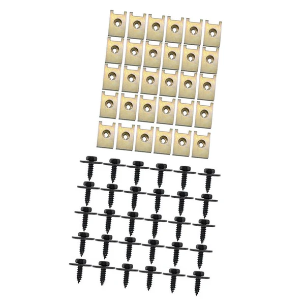 Elegant Maxbell U Nuts Kit J98 J260 Durable Replace BMW 6er 7er 8er x1 x3 x5 x6 30pc J260 30pc J98 Authentic