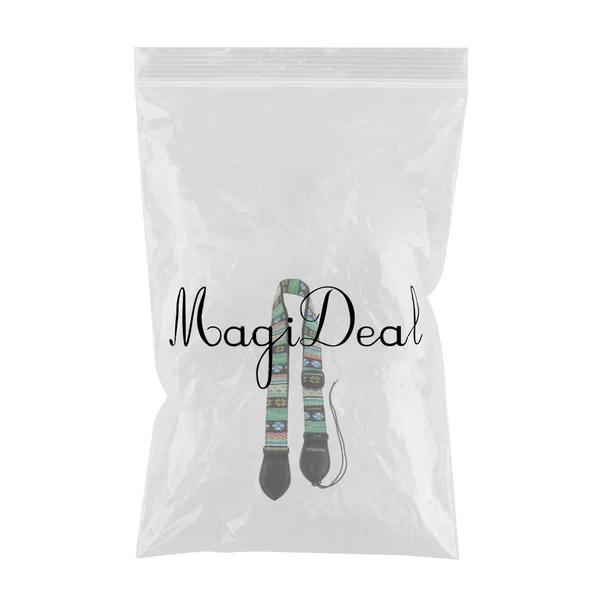 Powerful Maxbell 1 Piece Cotton Strap Belt for Ukulele Mini Guitar Green Stripe Breathable