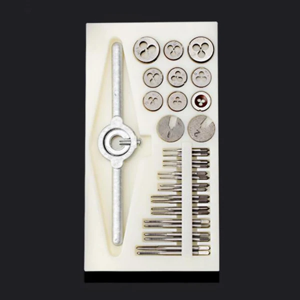 Durable Maxbell 31PCS Fine Tap and Die Set Metric M1 M1.1 M1.2 M1.4 M1.6 M1.8 M2 M2.2 M2.5 Powerful