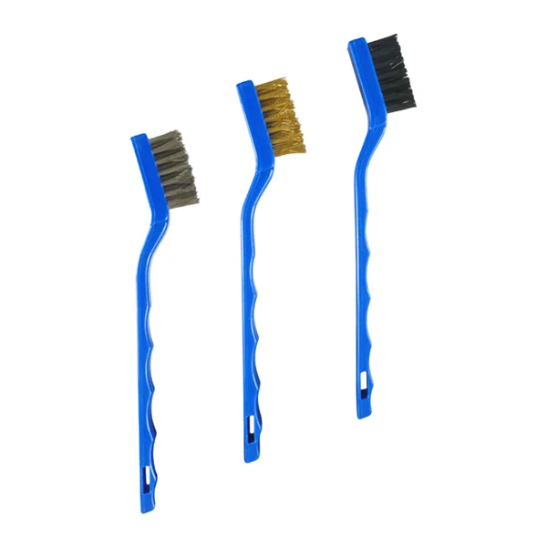 Smooth Maxbell 3x Mini Brass Brushes Cleaning Brush for Cleaning Welding Slag and Rust Outstanding