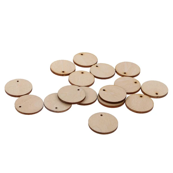 Certified Maxbell 100 Pieces Unfinished Blank Wood Pieces Slices Round Hanging Gift Tags with Hole for Crafts DIY 30mm Superior