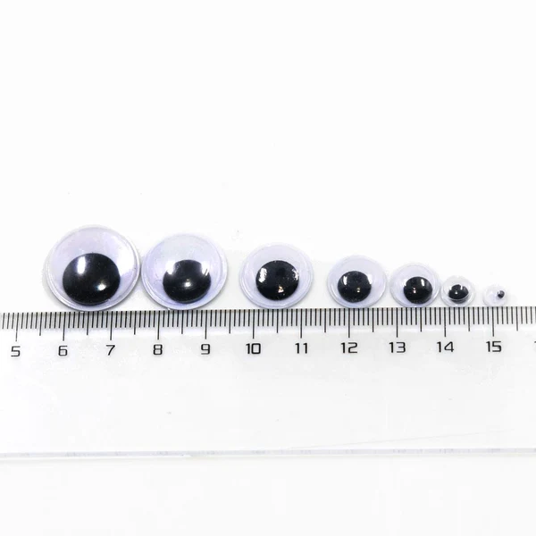 Official Maxbell 308 Pieces Self Adhesive Sticky Wiggly Wiggle Googly Eyes Assorted Size Embellishments for Art Crafts Black and White Next-Generation