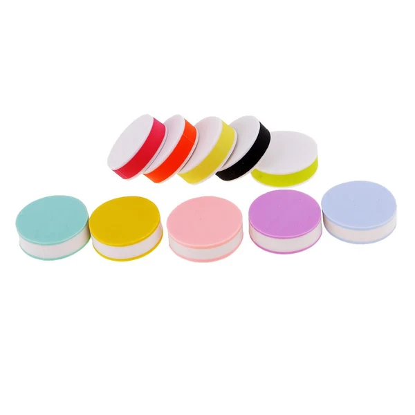Recyclable Maxbell 10 Piece Multicolor Round Rubber Stamp Carving Block for Scrapbooking DIY Rubber Stamp Craft 25mm Authentic