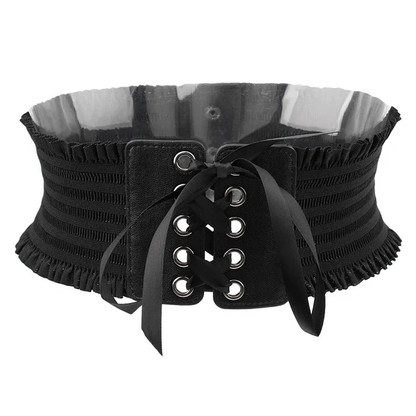 Quality Maxbell Women Soft Faux Leather Wide Self Tie Waist Band Cinch Boho Belt Comfortable