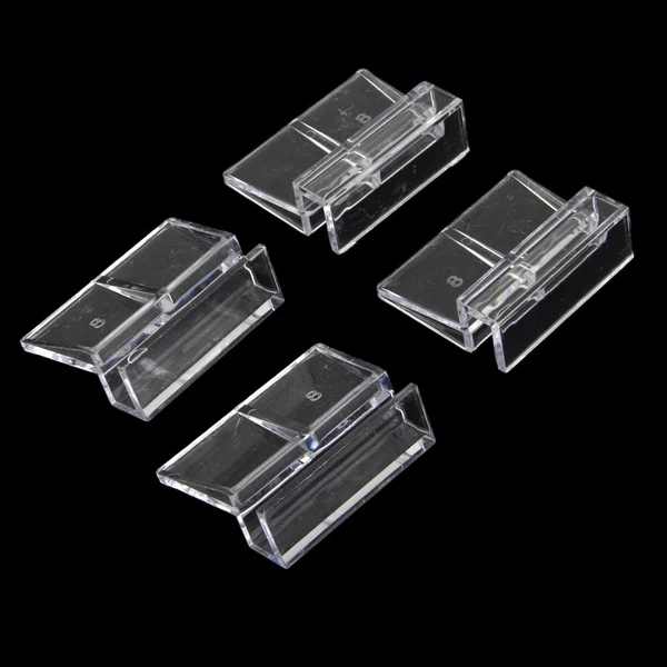 Effective Maxbell 4Pcs Aquarium Fish Tank Plastic Clips Glass Cover Strong Support Holders 8mm Detailed