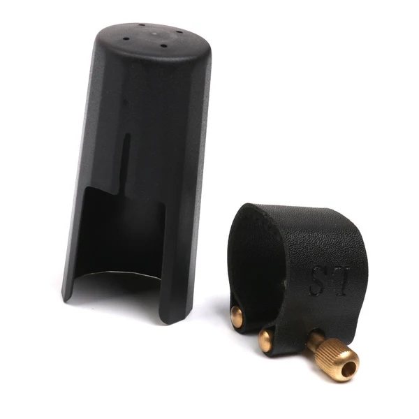 Official Maxbell Plastic Alto Saxophone Sax Mouthpiece Cover with PU Ligature User-Friendly