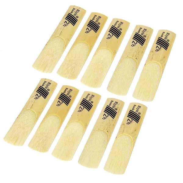 Durable Maxbell 10pcs bE Saxophone Reeds Strength 2.5 Reeds Contemporary