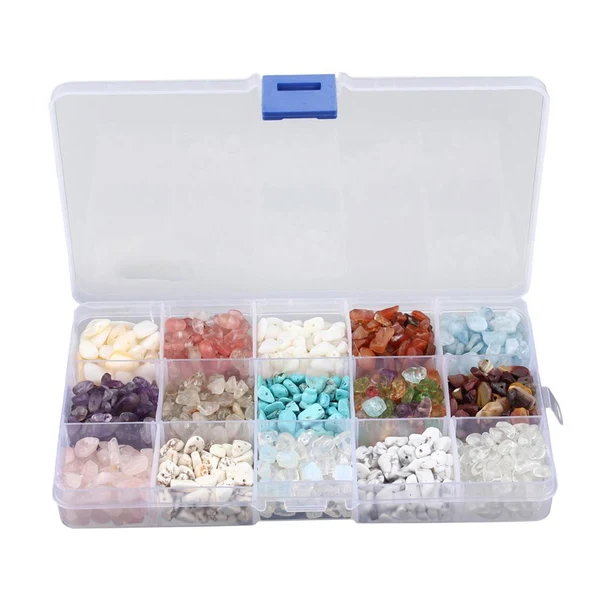 Safe Maxbell Bulk Stone Beads Tumbled Gemstones Loose Beads for DIY Jewelry Making Secure