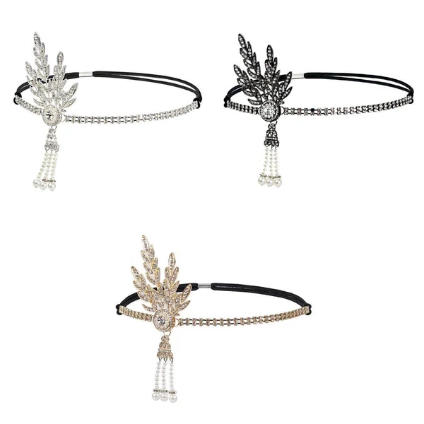 Crafted Maxbell Vantage Gastby Lady Headband Charlestone Cocktail Headpiece Party Flexible
