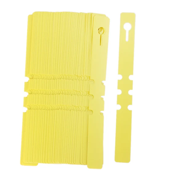 Classic Maxbell 100pcs PVC Greenhouse Gardening Plant Stake Hanging Collar Tag Label Yellow Premium