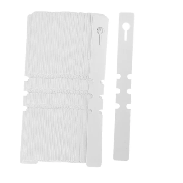 Convenient Maxbell 100pcs PVC Greenhouse Gardening Plant Stake Hanging Collar Tag Label White Powerful