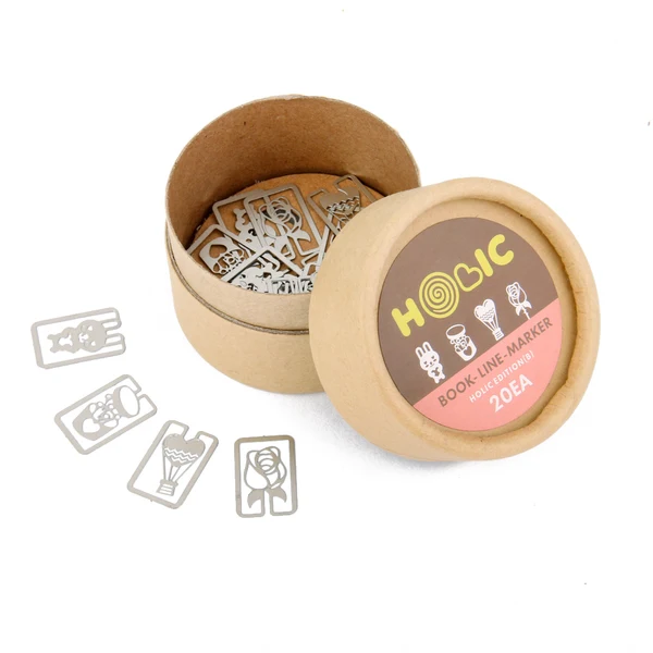 Effective Maxbell 20pcs box 4 styles Metal Bookmarks Souvenirs with Box - Love theme Long-Lasting