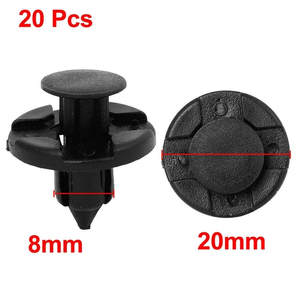 Excellent Maxbell 20pcs 8mm Hole Rivet Fastener Mud Flaps Bumper Fender Clips for Nissan Exclusive