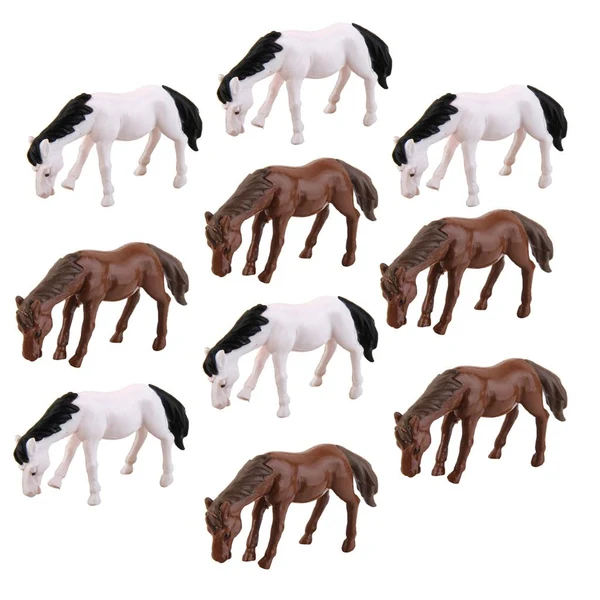 Elegant Maxbell 10pcs Miniature Dollhouse Bonsai Fairy Garden Landscape Horse Decor High-Performance