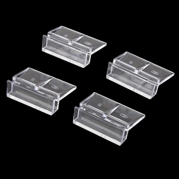 Environmentally Friendly Maxbell 4Pcs Aquarium Fish Tank Plastic Clips Glass Cover Strong Support Holders 6mm Top-Quality