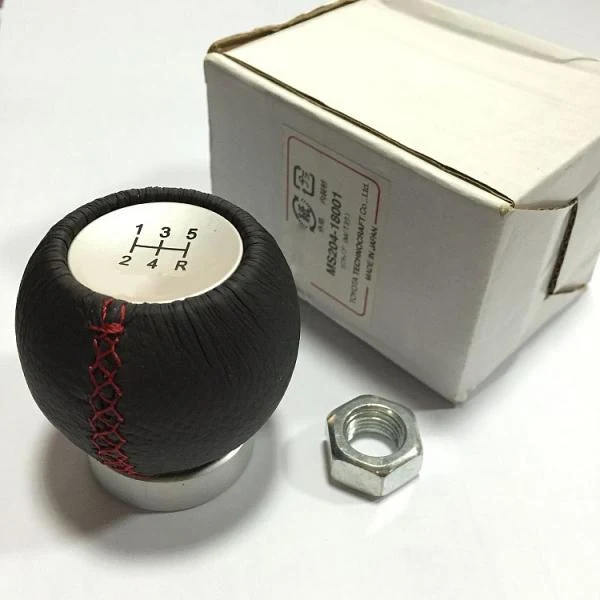World-Class Maxbell Aluminum Alloy Leather Car Gear Stick Shift Knob Fits Toyota Artisan