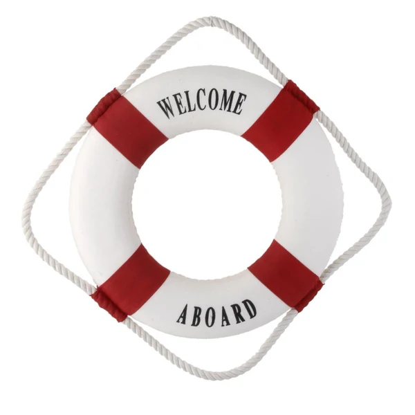 Quality Maxbell Welcome Red Nautical Wall Decor Ship Boat Ring Life Buoy Preserver 35cm Convenient