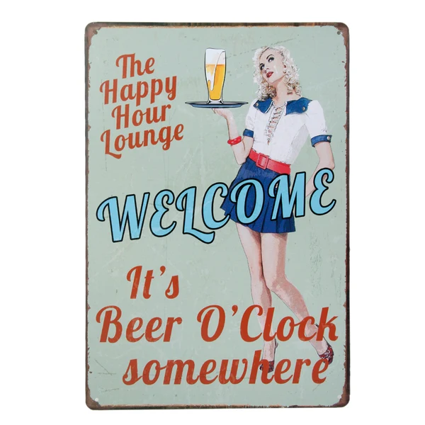 Effective Maxbell 20x30cm Vintage Metal Tin Sign Plaque Wall Art Poster Cafe Bar Pub Beer 7 Quality