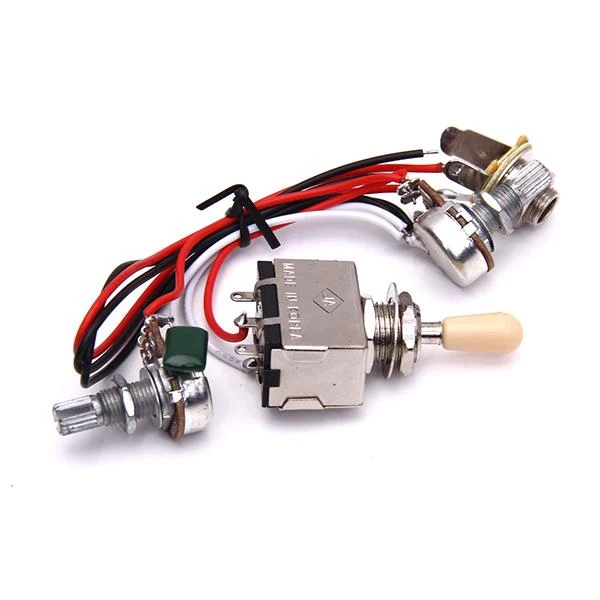 Reliable Maxbell Guitar Circuit Wiring 3 Box Toggle Pickup Selector 3WBT 1V 1T 1J 2-500K Pot Solid
