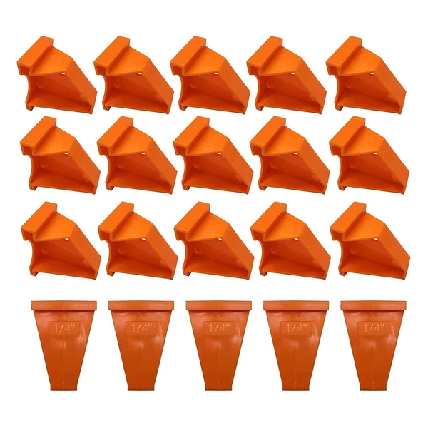 Long-Lasting Maxbell 20Pcs Spacers Wood Flooring Laminate Installation Floor Fitting Kit Set High-Grade