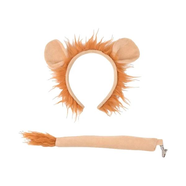 Consistent Maxbell Lion Costume Lion Tail Ears Dress up Decorative for Show New Year Toddlers Efficient
