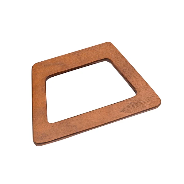 Reliable Maxbell Wooden Bag Handles Purse Handle Handbags DIY Craft Canvas Handbag Women Bag 14x8.6cmLadder Shape Breathable