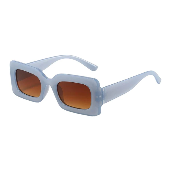 Functional Maxbell Driving Glasses Traveling Travel Summer Rectangle Sunglasses for Women Men Brown Blue Classic