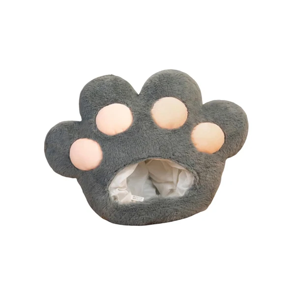 Recyclable Maxbell Funny Plush Hat Decorative Adults Headwear for Role Play Masquerade Holiday Gray Refined