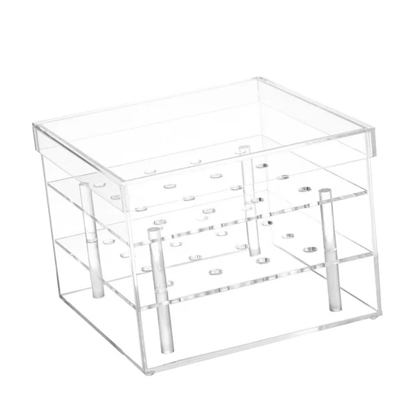 Exclusive Maxbell Clear Acrylic Rose Flower Box Cut Flower Arranging Holder Gift Box 16 Holes Soft