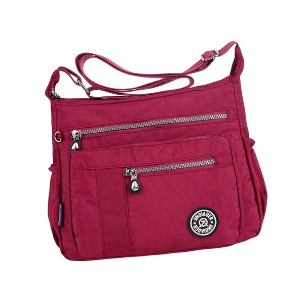 Traditional Maxbell Nylon Handbag Casual Tote Bag Adjustable Strap Womens Shoulder Bag Pouch Grape Violets Relaxed